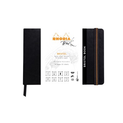 Notebook grafic, A5, landscape, 32 file, Rhodia Touch Bristol