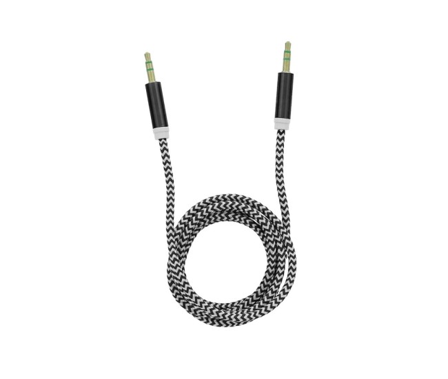 Cablu audio Tellur Basic jack 3.5mm, 1m, negru