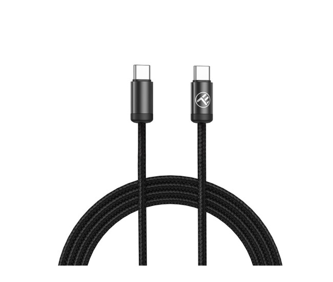 Cablu date si incarcare rapida Tellur Minimalist USB-C to USB-C, 60 W, 1 m, negru Cablu date si incarcare rapida Tellur Minimalist USB-C to USB-C, 60 W, 1 m, negru