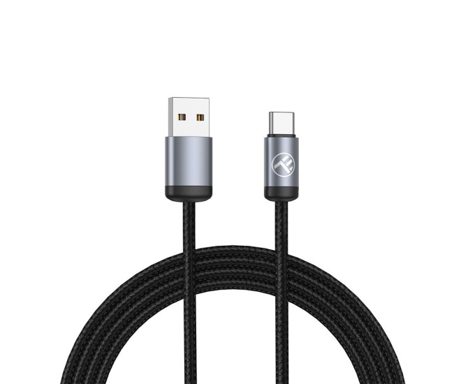 Cablu date si incarcare Tellur Minimalist USB to USB-C, 3 A, 1 m, negru