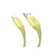 Cablu silicon Tellur USB to Lightning, 3A, 1m, galben