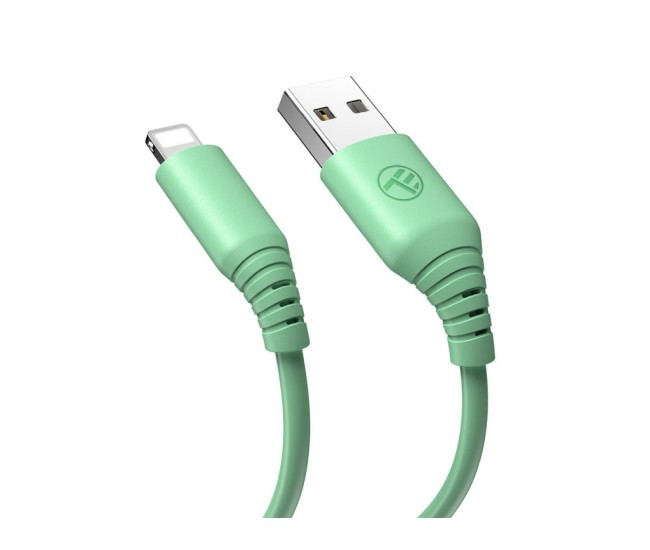 Cablu silicon Tellur USB to Lightning, 3A, 1m, verde