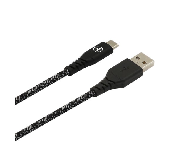 Cablu Tellur Green USB to Type-C, 3A, 1 m, nailon, negru Cablu Tellur Green USB to Type-C, 3A, 1 m, nailon, negru