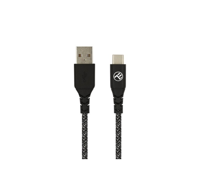 Cablu Tellur Green USB to Type-C, 3A, 1 m, nailon, negru Cablu Tellur Green USB to Type-C, 3A, 1 m, nailon, negru