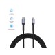 Cablu Tellur Type-C to Lightning, 2A, PD18W, 1m, nailon, negru