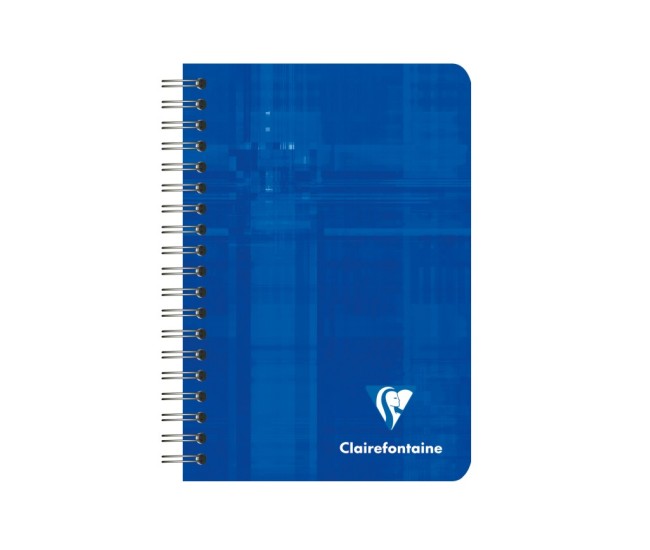 Caiet A7+ (9 x 14 cm) cu spira, 90 file, Clairefontaine Caiet A7+ (9 x 14 cm) cu spira, 90 file, Clairefontaine