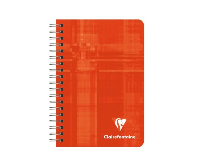 Caiet A7+ (9 x 14 cm) cu spira, 90 file, Clairefontaine Caiet A7+ (9 x 14 cm) cu spira, 90 file, Clairefontaine