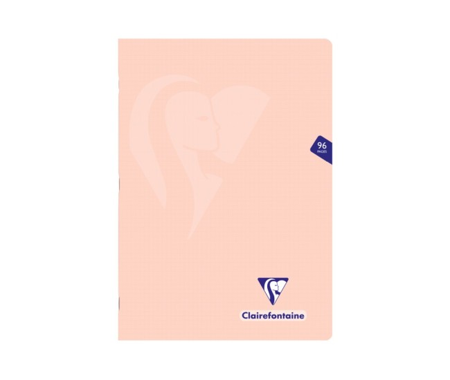 Caiet capsat A4, 48 file, Clairefontaine Mimesys, Pastel