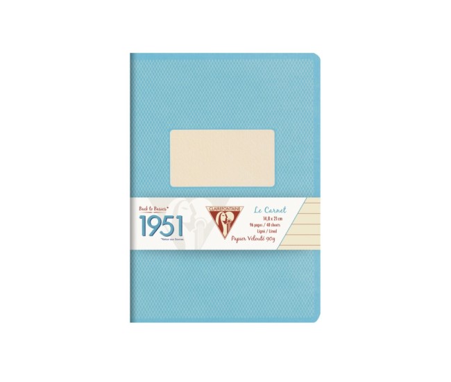 Caiet capsat A5+ (14,8 x 21 cm), 48 file, Clairefontaine 1951