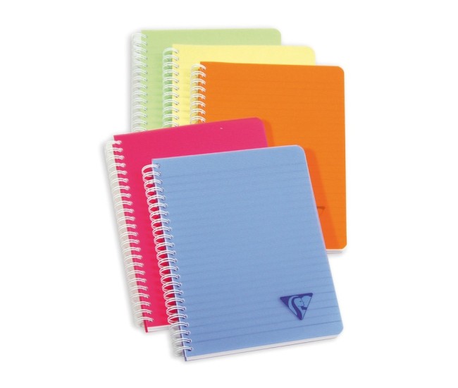 Caiet A5 spirala 90 file Clairefontaine Lincolor Caiet A5 spirala 90 file Clairefontaine Lincolor