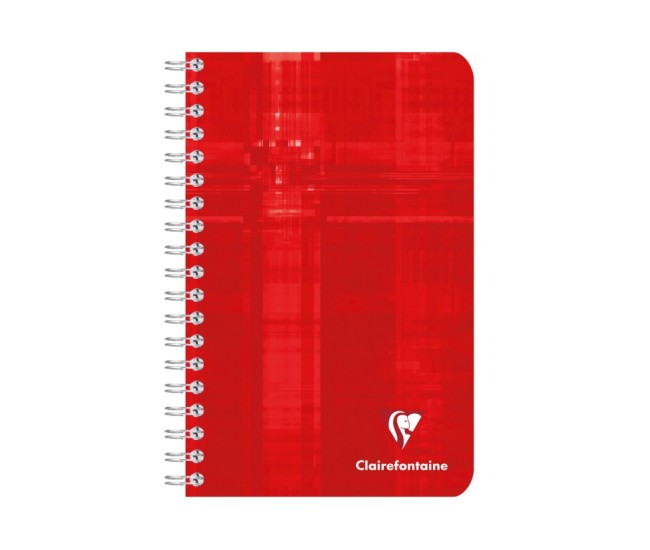 Caiet A6+ (11 x 17 cm) spirala, 90 file, matematica, Clairefontaine