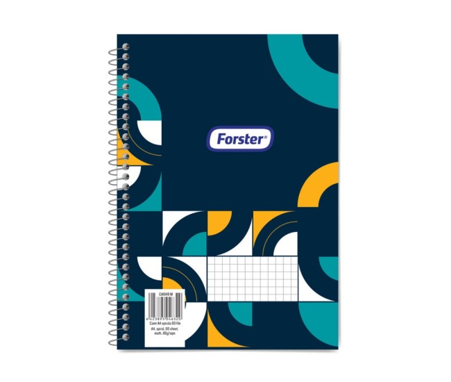Caiet A4 spirala 80 file Forster Caiet A4 spirala 80 file Forster