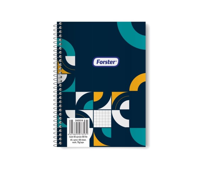 Caiet A5 spirala 100 file Forster Caiet A5 spirala 100 file Forster