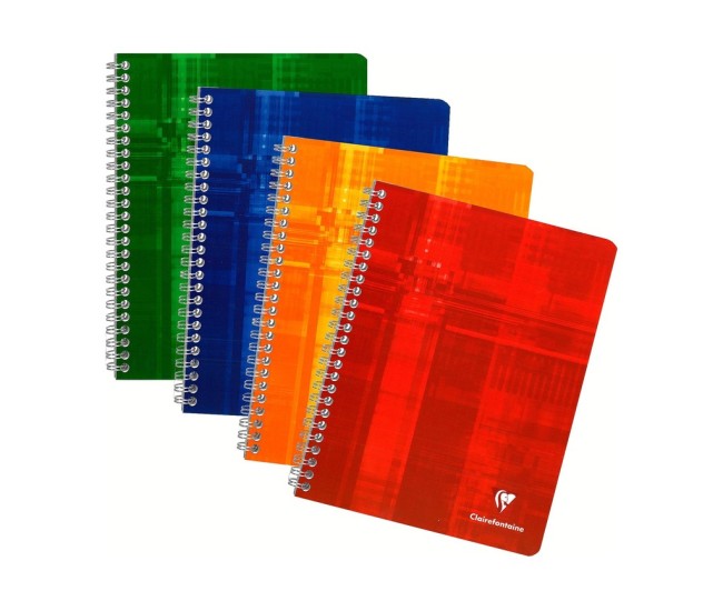 Caiet 17 x 22 cm spirala 112 file matematica, Clairefontaine Caiet 17 x 22 cm spirala 112 file matematica, Clairefontaine