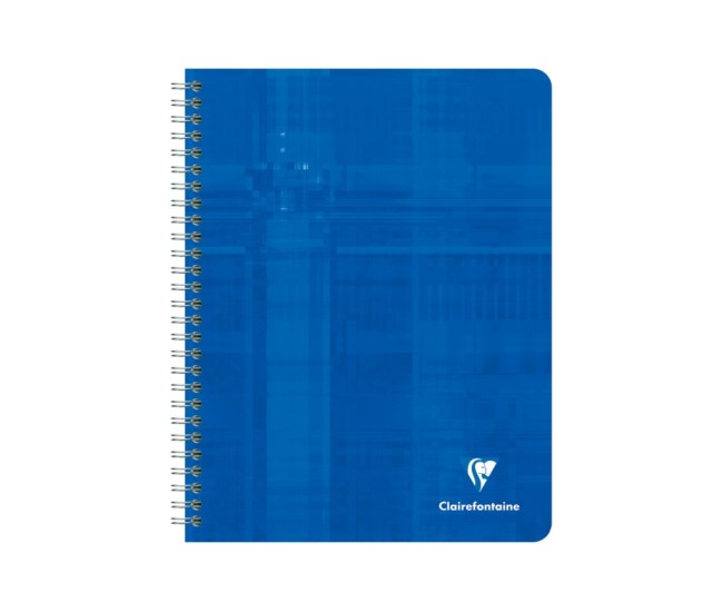 Caiet 17 x 22 cm spirala 112 file matematica, Clairefontaine Caiet 17 x 22 cm spirala 112 file matematica, Clairefontaine