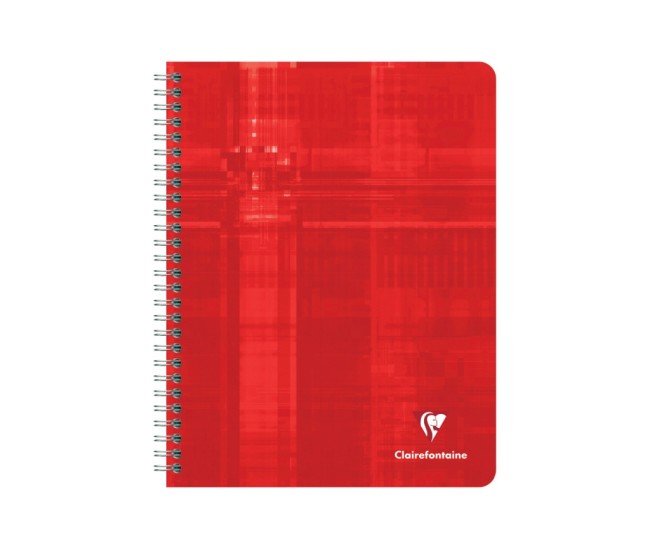 Caiet 17 x 22 cm spirala 112 file matematica, Clairefontaine Caiet 17 x 22 cm spirala 112 file matematica, Clairefontaine