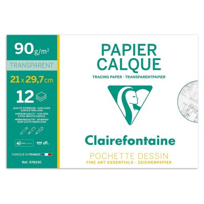 Calc A4 90/95 g/mp 12 coli/plic Clairefontaine Calc A4 90/95 g/mp 12 coli/plic Clairefontaine