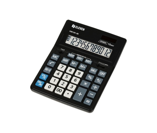 Calculator de birou 12 digiti, 205 x 155 x 35 mm, Eleven CDB1201-BK