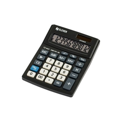 Calculator de birou 12 digiti, 137 x 102 x 31 mm, Eleven CMB1201-BK