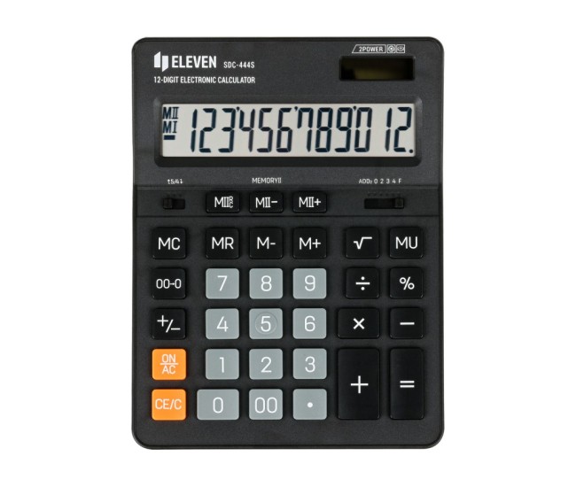 Calculator de birou 12 digiti, 199 x 153 x 31 mm, Eleven SDC-444S