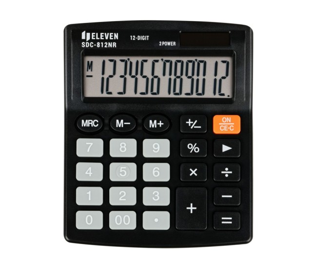 Calculator de birou 12 digiti, 124 x 102 x 25 mm, Eleven SDC-812NR