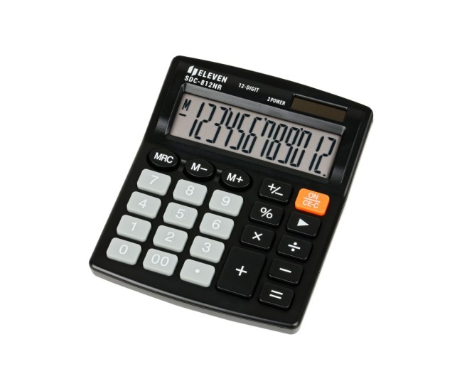Calculator de birou 12 digiti, 124 x 102 x 25 mm, Eleven SDC-812NR