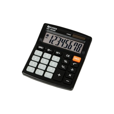 Calculator de birou 8 digiti, 120 x 105 x 21 mm, Eleven SDC-805NR
