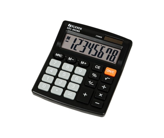 Calculator de birou 8 digiti, 120 x 105 x 21 mm, Eleven SDC-805NR Calculator de birou 8 digiti, 120 x 105 x 21 mm, Eleven SDC-805NR