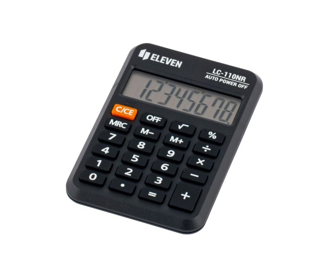 Calculator de buzunar 8 digiti, 88 x 58 x 11 mm, Eleven LC-110NR