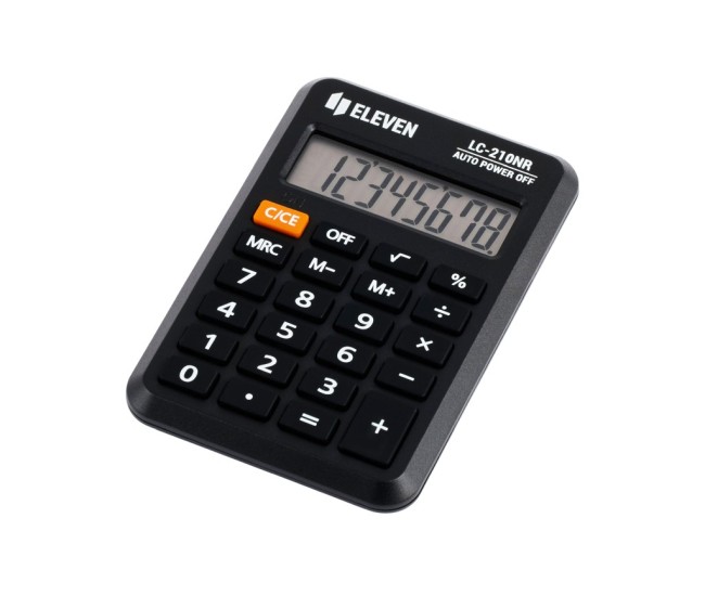 Calculator de buzunar 8 digiti, 98 x 62 x 10 mm, Eleven LC-210NR