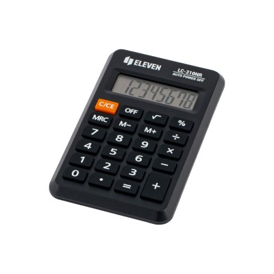 Calculator de buzunar 8 digiti, 114 x 69 x 14 mm, Eleven LC-310NR