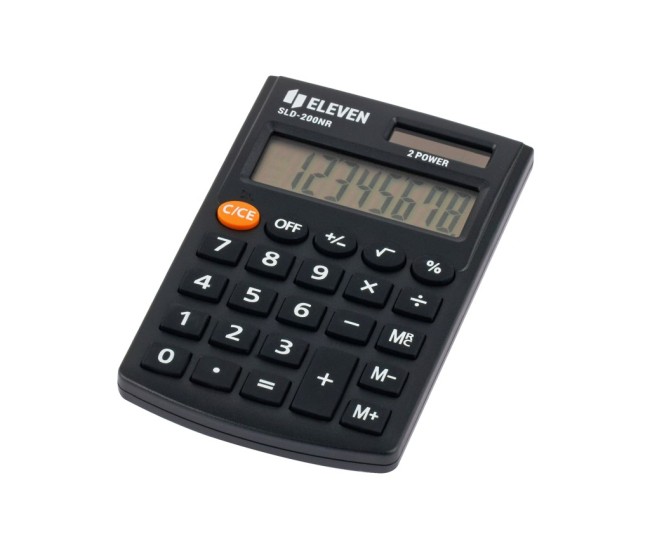 Calculator de buzunar 8 digiti, 98 x 62 x 10 mm, Eleven SLD-200NR