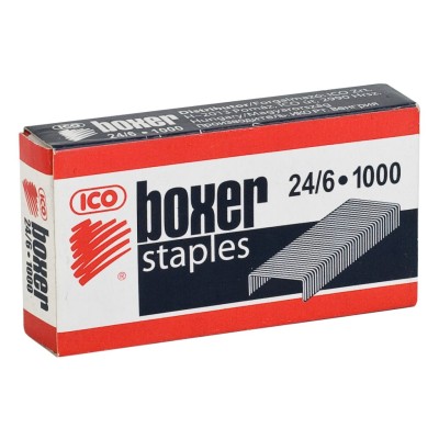 Capse 24/6 1000 buc/cutie ICO Boxer-Q