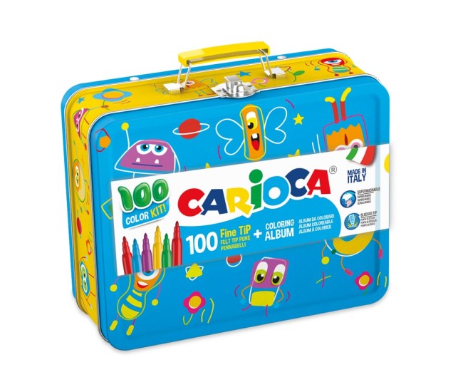 Set colorat in cutie metalica Carioca Set colorat in cutie metalica Carioca