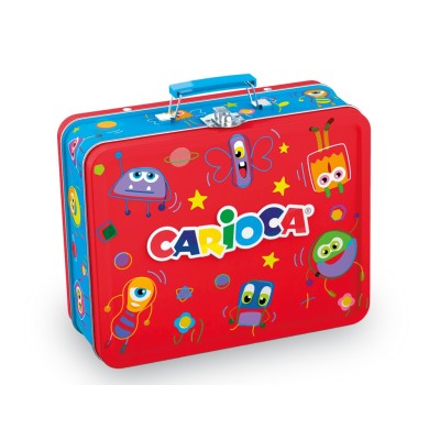 Set colorat in cutie metalica Carioca