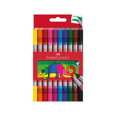 Carioca 2 capete Faber-Castell 10 culori/set