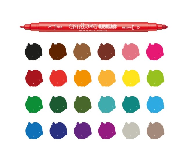 Carioca Birello varf dublu 24/set Carioca Birello varf dublu 24/set