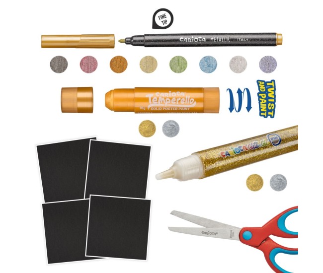 Set Metallic Pop-Up Creator Toys Carioca