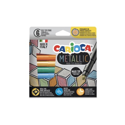 Carioca Metalic Maxi 6/set