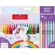 Carioca unicorni Faber-Castell 18 + 6 culori /set