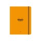 Carnet nedatat A5+, 16 x 21 cm, 60 file, Rhodia Unlimited, orange