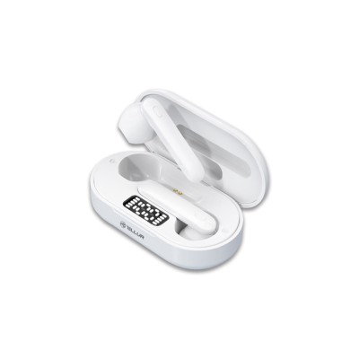 Casti Bluetooth Tellur Flip True Wireless, alb