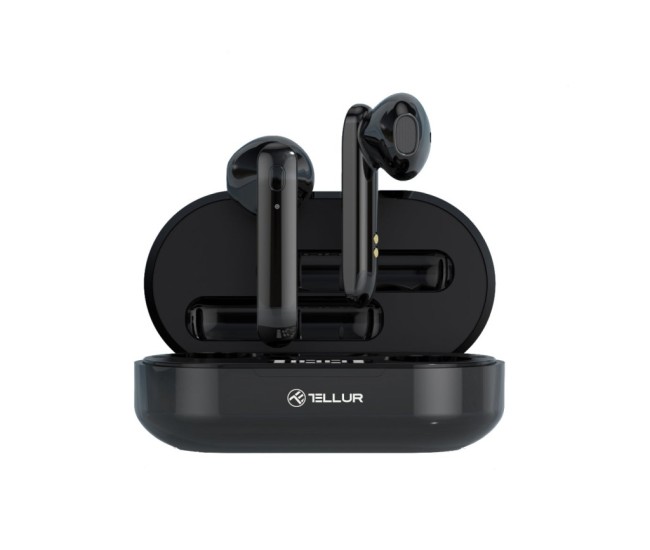 Casti Bluetooth Tellur Flip True Wireless, negru