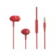 Casti in-ear cu fir Tellur Basic Gamma, microfon, rosu