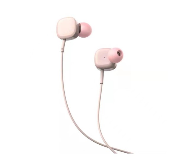 Casti in-ear cu fir Tellur Basic Sigma, microfon, roz