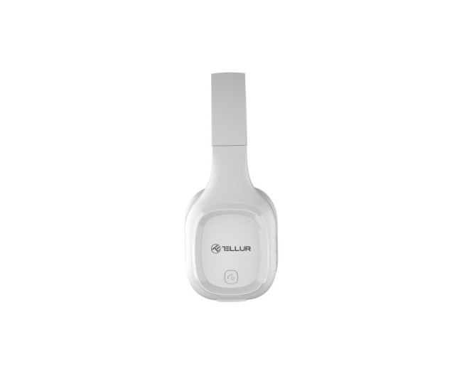 Casti Over-ear Bluetooth Tellur Pulse, Microfon, Alb