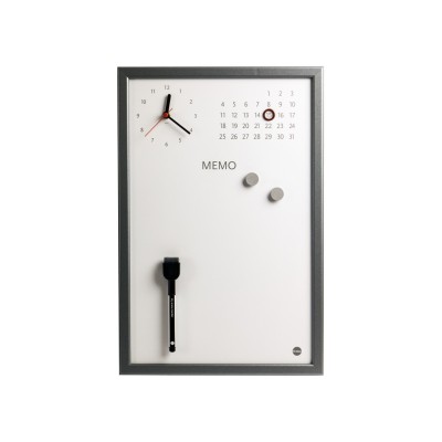 Tabla magnetica cu ceas MEMO Bi-Silque