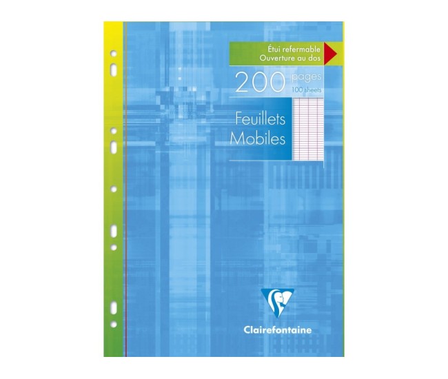 Foi albe, liniatura franceza, simple multiperforate 90 g/mp 100 file Clairefontaine Foi albe, liniatura franceza, simple multiperforate 90 g/mp 100 file Clairefontaine