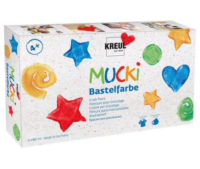 Craft paint Mucki 80 ml 6/set