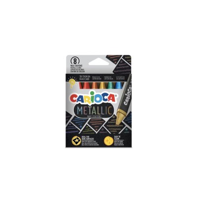 Creioane cerate metalice Carioca 8/set